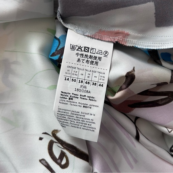 NWT MARELLA Alcuno Graphic Print Mini Shirt Dress Sz 14 US - Picture 15 of 15